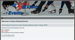 Desktop Screenshot of events.skating.ch